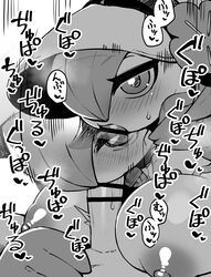 1boy 1girls accessory big_breasts blowjob blush bodily_fluids bonnet breasts censored clothing duo erection fashionable_style_gardevoir fellatio female female_focus female_on_human flower flower_in_hair gardevoir genitals greyscale hair hair_accessory hair_over_eye half-closed_eyes headgear headwear heart heart_after_text hi_res huge_breasts human human_on_humanoid humanoid interspecies japanese_text katuu male/female male_human/female_humanoid male_human/female_pokemon monochrome motion_lines narrowed_eyes nintendo nipples one_eye_obstructed oral oral_penetration penetration penile penis plant pokémon_(species) pokemon pokemon_(species) pokemon_unite pokephilia saliva saliva_on_penis sex simple_background sound_effects sweat sweatdrop text text_with_heart video_games