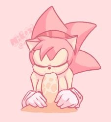 1boy 1girls 2022 amy_rose animated anthro blowjob cat_ears classic_amy_rose closed_eyes deep_throat deepthroat fellatio female gloves hairband hedgehog human male male_pov nikozoi oral oral_sex pink_fur pov saliva sega sonic_(series) sonic_the_hedgehog_(series)