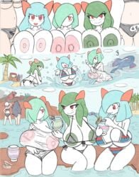 beach big_breasts black_white breast_press breasts celia_(penlink) clothed clothing fan_character female freckles groudon group hair hex_maniac hi_res huge_breasts huge_nipples human humanoid iron_boy kirlia kiwi_(mutantnight) kyogre large_areolae legendary_pokemon long_hair male mammal mutantnight nintendo nipples not_furry nude pokémon_(species) pokemon pokemon_(species) rui_(sugaru) seaside short_hair shortstack simple_background smile swimwear team_skull team_skull_grunt team_skull_grunt_(female) video_games wet wet_clothing