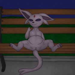 animated ass eeveelution espeon felid female female_focus feral genitals j5furry mammal nintendo pokémon_(species) pokemon presenting presenting_hindquarters pussy video_games