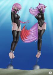 2girls asphyxiation bdsm bondage bound corpse death deviantart double_kill drowned drowning female_death multiple_girls murder oc suffocation underwater