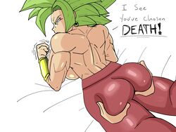 1girls ass ass_grab big_ass big_butt butt_grab dragon_ball dragon_ball_super female_saiyan green_hair groping huge_ass kefla legendary_super_saiyan pseudocel saiyan shounen_jump super_saiyan super_saiyan_2 thick_ass universe_6/universe_7 universe_6_saiyan/universe_7_saiyan