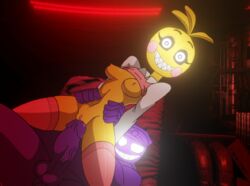 five_nights_at_freddy's glowing_eyes heart-shaped_pupils heart_eyes lovetaste_chica pink_nipples pink_shirt purple_guy_(fnaf) purple_penis purple_skin red_background straight teeth teeth_showing toy_chica_(fnaf) toy_chica_(love_taste) vincent_(fnaf) william_afton yellow_skin