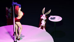 1girls 3d disney dizzydills dress jessica_rabbit penis red_hair roger_rabbit striptease who_framed_roger_rabbit