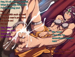 barefoot blush censored clothing cum cum_on_feet debt disgusted dragon_quest dragon_quest_iv english_text feet foot_fetish foot_focus footjob forced forced_prostitution hard_translated maku_(l-u) maya_mahabala mosaic_censoring pelvic_curtain penis prostitution rape small_breasts text translated