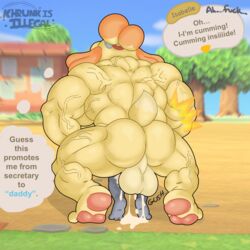 abby_(khrunkisillegal) abs animal_crossing anthro balls_deep big_balls big_dom_small_sub big_muscles bodily_fluids canid canine canis cum cum_announcement cum_in_pussy cum_inside dialogue domestic_dog dominant duo female futanari genital_fluids gremlin gynomorph hi_res huge_muscles humanoid hyper hyper_muscles implied_impregnation intersex intersex/female isabelle_(animal_crossing) khrunkisillegal mammal muscular muscular_anthro muscular_back muscular_futanari nintendo orgasm outside outside_sex pawpads penetration public public_sex rough_sex sex shih_tzu size_difference toy_dog vein veiny_muscles video_games