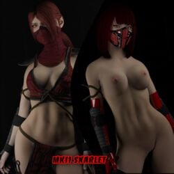 1girls 3d 3d_(artwork) blender blender_(software) cg female female_only light-skinned_female light_skin model model_release mortal_kombat mortal_kombat_(2011) mortal_kombat_11 skarlet skarlet_(mk11) skarlet_(mk9) solo xzcrystal3d