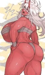 1girls ass big_breasts huge_breasts massive_breasts nahcegalliv oni oni_horns red_eyes red_skin solo solo_female tagme thick thick_ass thick_thighs white_hair