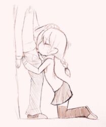 clothed clothed_female eiten fellatio madotsuki oral sucking yume_nikki