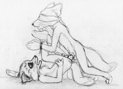 anthro ash_fox fox gay krisstofferson_silverfox male male_only sex tagme the_fantastic_mr._fox