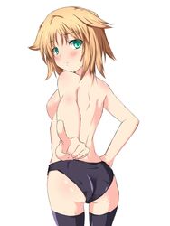 ass highres looking_back panties seikon_no_qwaser short_hair teresa_beria underwear