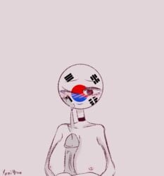 1boy 1girls big_penis blush boobjob breasts country countryhuman countryhumans countryhumans_girl cum cum_on_face dick female girl south_korea south_korea_(countryhumans) united_states_of_america_(countryhumans) yumimeow