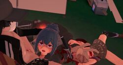 1boy 1girls 3d animated death decapitated_head decapitation female_death gore guro mp4 neck_fucking necrophilia no_sound reverse_blowjob shima_rin snuff tagme video wound_fucking yurucamp