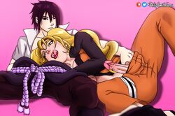1boy 1futa alternate_version_available areolae asian asian_male big_breasts black_eyes black_hair blonde_hair blue_eyes boots breasts clothed clothing duo erect_nipples erection footwear fully_clothed futa_transformation futanari human intersex jacket large_areolae large_breasts licking licking_lips light-skinned_futa light-skinned_male light_skin lips lipstick long_hair looking_at_penis makeup male male_on_futa male_with_breasts naruko naruto naruto_(series) naruto_shippuden naughty_face nipples no_bra no_panties nude one_eye_closed open_clothes open_jacket open_toe_shoes pale_skin pants_down penis philipsmitheros pink_nipples red_lips red_lipstick rule_63 sandals sasuke_uchiha seductive seductive_look sex sexy_no_jutsu shounen_jump sitting spiky_hair tied_hair toes tongue tongue_out twintails uzumaki_naruto