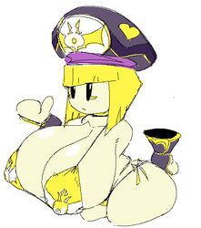 bikini breasts cleavage female female_focus female_only gigantic_breasts kirby_(series) kirby_star_allies nintendo solo solo_female subjectdie_(artist) zan_partizanne