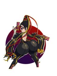 bayonetta bayonetta_(character) beauty_mark big_ass big_butt bubble_ass bubble_butt fat_ass fat_butt glasses gun huge_ass huge_butt large_ass large_butt mole mole_under_mouth nice_ass princess_in_yellow shortstack skintight skintight_bodysuit thick_ass thick_butt thick_thighs wide_hips witch