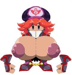 breasts breasts_bigger_than_head breasts_out breasts_out_of_clothes flamberge_(kirby) gigantic_breasts kirby_(series) kirby_star_allies nintendo solo solo_female subjectdie_(artist)