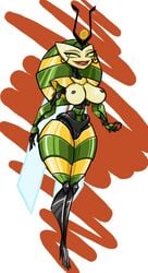 1girls big_breasts breasts busty female female_only green_eyes green_nipples green_sclera high_heels machine my_life_as_a_teenage_robot nickelodeon nipples queen_vexus red_lipstick robot robot_girl slim_waist smooth_skin socarter solo solo_female thick_thighs vexus