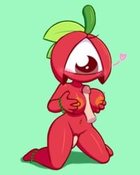 1_eye 1girls 2018 4_fingers anthro anthro_only anthrofied bare_shoulders belly belly_button big_breasts blush boobjob breast_grab breasts disembodied_penis elemental_creature eyelashes faceless_male female female_focus female_only flora_fauna food_creature fruit fruit_girl fruit_humanoid full_body genitals green_background guarana hands_on_breasts heart hips humanoid kneeling large_breasts looking_at_penis looking_down male/female mouthless naked navel nipples no_mouth nude nude_female nudity on_knees orange_nipples paizuri penis penis_between_breasts penis_in_pussy piercing plant plant_girl plant_humanoid plantie potyra potyra_(felino) pussy red_body red_skin screwroot shadow solo solo_female straight thick thick_thighs thighs titjob vagina vaginal_penetration wide_hips