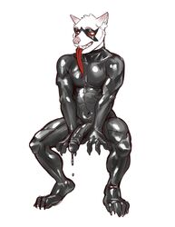 ferret furry kiwi_hugh latex male_only malesub oozing penis sean_(kiwi_hugh) symbiote tongue tongue_out