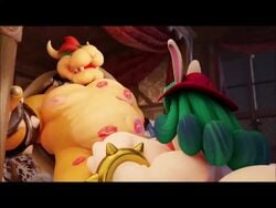 3d animated anthro bed big_breasts big_penis blowjob bowser breasts chubby chubby_female chubby_male clothing couple cum cum_in_mouth cum_inside cum_leaking cum_on_body cum_on_breasts cum_on_face cum_on_penis cum_overflow cumshot duo edit excessive_cum female female/male female_domination femdom fur furry happy_sex headwear huge_breasts indoor inside kiss_mark kiss_marks lagomorph lipstick lipstick_mark lipstick_marks lipstick_on_penis looking_pleasured madame_broode male male/female mario_(series) nude nude_male on_bed oral oral_sex orgasm overweight_female overweight_male paizuri penis precum rabbit red_lipstick relationship room scalie sound sound_edit super_mario_odyssey tagme toastii video