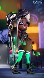 marina_(splatoon) owo_sfm pregnant sfm smiling splatoon