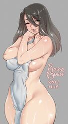 1girls big_breasts breasts female female_only large_breasts lowres ryo_agawa solo thick_thighs wide_hips