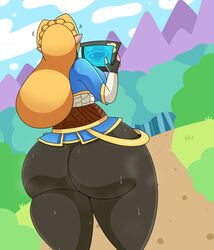 ass big_ass big_butt blonde_hair bottom_heavy breath_of_the_wild bubble_ass bubble_butt daisy-pink71 fat_ass fat_butt female female_only fingerless_gloves huge_ass huge_butt hylian large_ass large_butt long_hair musky nintendo pointed_ears princess_zelda sheikah_slate sweat sweaty sweaty_ass sweaty_butt sweaty_thighs the_legend_of_zelda the_legend_of_zelda:_breath_of_the_wild thick_ass thick_thighs tight_clothing tight_pants voluptuous wide_hips zelda_(breath_of_the_wild)