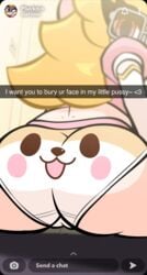 1girls 2021 animated ass big_ass blonde_hair blush bouncing_ass cute female glasses holly_(plucknix) looking_at_viewer looking_back panties pink_eyes plucknix print_panties puppy snapchat tagme twerking white_panties wholesome