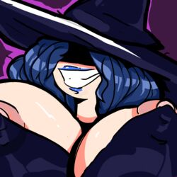 1girls areolae big_breasts big_nipples blue_hair breasts cordelia_valentine dead_estate girachuva huge_breasts hyper_breasts lipstick nipples smile tagme thick voluptuous witch