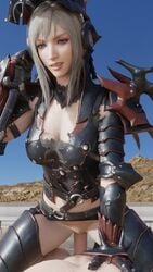 1boy 1girls 3d 60fps 9:16 animated aranea_highwind clothed_female clothed_female_nude_male clothed_sex cowgirl_position femdom final_fantasy final_fantasy_xv green_eyes grey_hair lazyprocrastinator looking_at_viewer male_pov malesub no_panties no_sound pale-skinned_female pale-skinned_male pale_skin penis pov sex shorter_than_30_seconds tagme vertical_video video