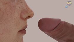 1080p 1boy 1girls 3d animated blender close-up cum cum_in_mouth cum_in_nose cum_on_face cumshot ellie_(the_last_of_us) ellie_williams facial freckles highres human kiss kissing_penis mp4 no_sound pale_skin penis spainaughty the_last_of_us the_last_of_us_2 video