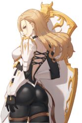 armor ass big_ass blonde_hair breasts dark_blonde dark_blonde_hair dirty_blonde dirty_blonde_hair huge_ass image kisara_(tales) long_hair looking_at_viewer sandy_blonde sandy_blonde_hair sideboob tales_of_(series) tales_of_arise thick_ass tienao tight_clothing