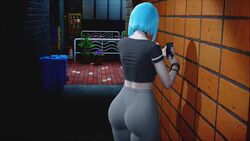 1girls 3d ahwlly ahwlly_(artist) alleyway animated ass ass_focus big_ass blue_hair fat_ass female female_only glasses huge_ass large_ass large_breasts leggings self_insert solo sound tagme thick_ass tight_clothes tight_clothing tight_fit tight_pants video