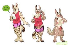 anthro balls big_balls breast_growth breasts felid feline furred_kobold gender_transformation genitals growth gynomorph hhazard huge_balls hyper hyper_balls hyper_genitalia intersex kobold male male_only mammal mti_transformation no_humans serval shrinking size_transformation solo_male species_transformation transformation