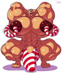 abs barazoku biceps bobthetanuki furry furry_only hyper hyper_balls hyper_genitalia hyper_pecs hyper_penis hyper_testicles legs_spread male_only muscle muscles muscular muscular_arms muscular_legs muscular_male muscular_thighs nipples pecs pierced_nipples scooby-doo scooby-doo_(character) thong