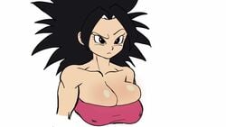 1girls alien_human alien_look_like_human alternate_breast_size animated big_breasts black_hair bouncing_breasts breasts caulifla dragon_ball dragon_ball_super extraterrestrial extraterrestrial_human female female_focus female_only female_saiyan large_breasts muffin_top muscular_female pseudocel saiyan small_top sound sound_effects spiky_hair surprised tagme tomboy video woman young_woman