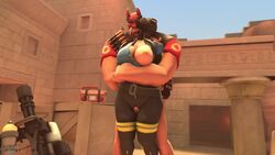 3d anal anal_sex animated arms_behind_back bodysuit bouncing_ass bouncing_breasts desert enemies exposed_breasts fempyro from_behind gas_mask heavy_weapons_guy large_ass pinned sound source_filmmaker team_fortress_2 thick_thighs video vyne wet wide_hips