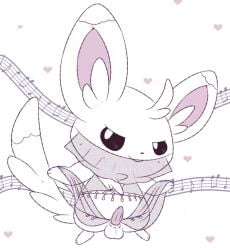 chinchilla dancer dancer_outfit femboy fur furry minccino mincheeto monochrome musical_note pokémon_(species) pokemon pokemon_(species) tagme tail