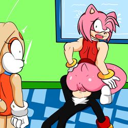 1boy 2girls alternate_version_available amy_rose ass blushing bunny butt cream_the_rabbit facesitting female hd hedgehog high_resolution licking_pussy looking_back male mouth_open no_dialogue open_mouth pussy pussy_licking rabbit sex shadow_the_hedgehog sitting_on_face sonic_(series) sonic_the_hedgehog_(series) soulyagami64 surprised teeth tongue tongue_out