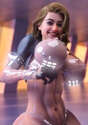 1girls 3d athletic athletic_female big_breasts breasts busty cleavage elsa_(katie3dx) female fit fit_female hips hourglass_figure human katie3dx large_breasts legs light-skinned_female light_skin lips original original_character shiny shiny_skin thick upper_body voluptuous