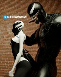1girls 3d age_difference arcavius69 balls big_balls big_penis bigger_dom bigger_male dubious_consent female from_behind gwen_stacy gwen_stacy_(spider-verse) huge_cock long_penis long_tongue male marvel marvel_comics muscular muscular_male penis rape rough rough_sex size_difference smaller_female smooth_skin spider-gwen spider-man:_into_the_spider-verse spider-man_(series) stepped_on taller_male venom venom_(marvel)