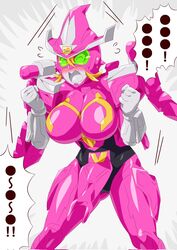 1girls 2021 bent_over big_breasts blonde_hair blush_stickers cum curvy dragon_girl facial female green_eyes grey_skin highres kikai_sentai_zenkaiger letter looking_back magine mecha mechanical_wings otokam1117 pink_skin red_cheeks robot robot_girl speaking_to_viewer super_sentai surprised tokusatsu wingless_dragon wink witch zenkai_magine