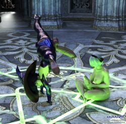 3d big_ass big_penis crossover cum cumming cumming_together daz3d daz_studio excessive_cum futa_only futanari genshin_impact handstand huge_cock kazkazuma magic magic_circle magical_girl masturbation mona_(genshin_impact) nier nier:_automata nier_(series) pinup splits yorha_2b