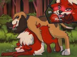 ass_up bloodhound brown_body brown_fur canid canine canis collar copper_(tfath) dipstick_tail disney domestic_dog duo feral feral_on_feral feral_penetrated feral_penetrating feral_penetrating_feral floppy_ears fluffy fluffy_tail forest fox fur heart_eyes heart_symbol hi_res horitoy hunting_dog long_ears male male/male male_penetrated male_penetrating male_penetrating_male mammal markings nature penetration plant red_body red_fox red_fur scent_hound sex side_view tail tail_markings the_fox_and_the_hound tod_(tfath) tongue tongue_out tree true_fox