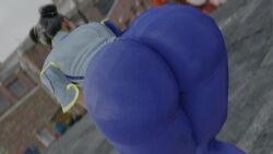 3d animated ass ass_focus ass_shake bare_shoulders brown_hair capcom chun-li double_bun female from_behind huge_ass jiggle kishi leaning leaning_forward pants shiny shiny_clothes short_hair skin_tight solo street_fighter street_fighter_6 tagme tight_pants twerking video video