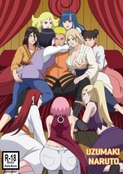 1boy 6+girls 9girls ada_(boruto) ass ass_grab before_sex big_ass big_breasts bisexual bisexual_female blonde_hair blue_hair boruto:_naruto_next_generations breast_grab breasts brother_in_law_and_sister_in_law brown_hair byakugan cleavage comic comic_cover commentary couch cuddling curtains delta_(boruto) enemies enemies_to_lovers female fuedal_lord groping groping_ass groping_breasts harem hokage huge_ass huge_breasts husband_and_wife hyuuga_hanabi hyuuga_hinata implied_incest incest ino_yamanaka kara_(boruto) kneeling looking_at_another looking_at_partner looking_at_viewer mature_female milf mother_and_son multiple_females multiple_girls naruhana naruhina naruto naruto_(series) ninrubio pink_hair purple_hair red_hair sakura_haruno siblings sisters sitting smile spanish_text standing tenten text tsunade uzumaki_kushina uzumaki_naruto uzumaki_symbol worship