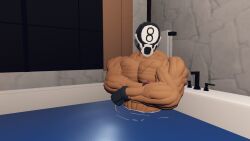 8-ball helmet helmet_covering_face muscular_male tagme