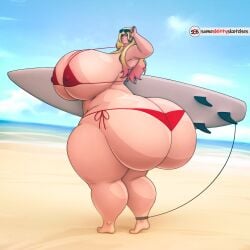 1female 1girls ass ass_bigger_than_breasts ass_bigger_than_head ass_bigger_than_torso beach big_ass big_breasts big_butt bikini bikini_bottom bikini_top bimbo breasts breasts_bigger_than_head commission enormous_ass enormous_butt female female_focus female_only gigantic_ass gigantic_butt huge_ass huge_breasts huge_butt hyper_ass hyper_butt kitagawa_marin large_ass large_breasts large_butt massive_ass massive_breasts massive_butt pinup someshittysketches sono_bisque_doll_wa_koi_wo_suru surfboard surfer surfer_girl tagme thick_thighs thighs