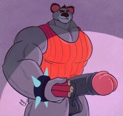 1boy 2020s 2024 activision anthro anthro_only ass balls bara big_ears big_penis bottomless bracelet clothed clothing crash_(series) dynamite explosives furry furry_male furry_only gay genitals hi_res huge_balls huge_cock hyper hyper_penis jasperthecrab jewelry koala koala_kong male male_focus male_only mammal marsupial muscular muscular_male pattern_clothing pattern_shirt pattern_topwear penis red_clothing red_shirt red_topwear shirt shirt_only simple_background sleeveless sleeveless_shirt solo solo_male spiked_bracelet spikes striped_clothing striped_shirt striped_topwear stripes tank_top tank_top_only topwear topwear_only unartisticlicense video_games vombatiform